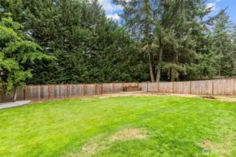 Spacious backyard-ready for play, garden, or relaxation.
