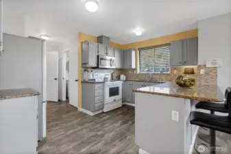 Updated kitchen with tons of counter space
