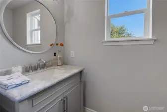 Updated half bath on main floor!