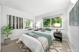 Back Bedroom overlooking the yard