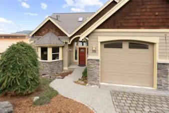 A layered and attractive exterior adds instant curb appeal.