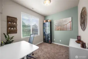 Main floor den—ideal for working from home or quiet study.