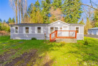 3 Bedroom, 2 Bathroom manufactured home conveys with lot as personal property, and is not financable currently but has been a great rental for the sellers in the past.