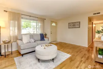 Large living room window making it bright