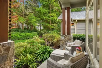 Charming, covered, front porch.