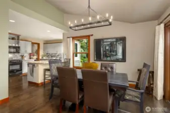 Dining room perfectly located off the kitchen and adjoining the living room.