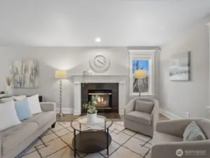 The living room is wonderful, spacious and comfortable. You'll appreciate the fireplace for cozy evenings.