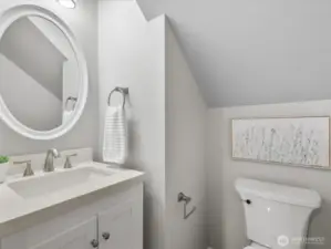 Convenient main level guest bath.