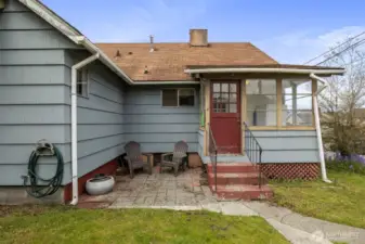 Rear entry.