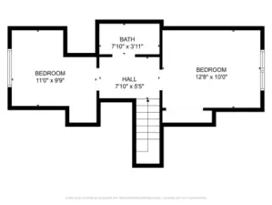 Upstairs floor plan
