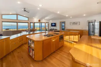Beautiful custom kitchen with plenty of counter space and Open Views all around