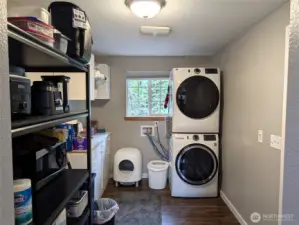 Large utility room off the garage
