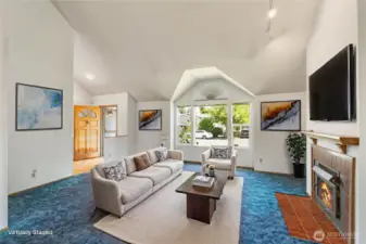 Vaulted Ceilings Virtually Staged
