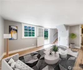 ADU with cozy downstairs. Virtually staged.