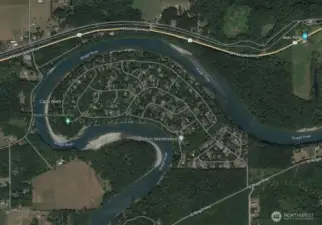 Aerial map of Cape Horn Community.