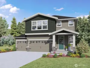 Photo rendering is representational. Actual home is under construction and finishes, elevation, and paint colors may vary. See site agent for details.