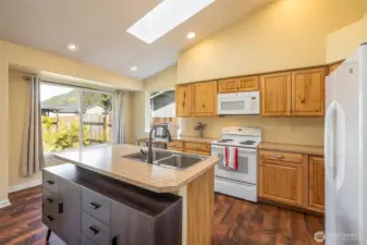 Kitchen nook for additional seating
