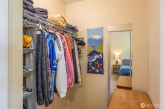 Primary walk in closet