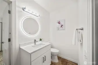 2nd powder room next to office