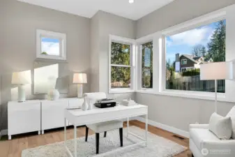 Office/den/5th bedroom with electronic center closet