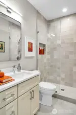 Lower level guest & 3/4 bathroom.