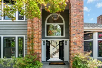 Look at the architecture and new chandeliers, inside and outside.