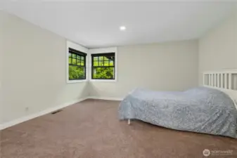This large bedroom could also be a bonus room but it does have a closet.