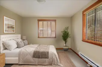 Bedroom #2.  Virtually staged.