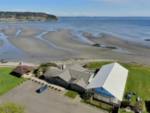 Scatchet Head Community Club offers an array of amenities! Here is the clubhouse, indoor pool and picnic pavillion for members.