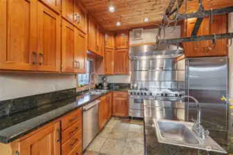 view of kitchen stove`oven , island