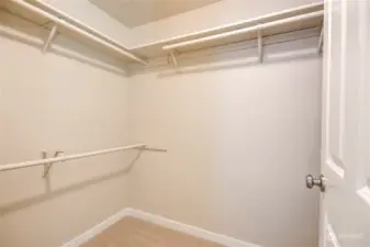 Large walk-in closet.