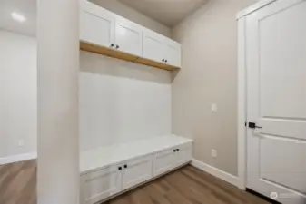 Mudroom Near the Garage Entry