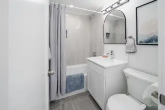 Full Bathroom, everything is New including the tub!