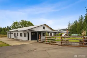 Refurbished barn-turned-clubhouse is ideal for game nights, gatherings, or extended family stays.