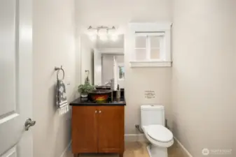 Powder room on the main floor