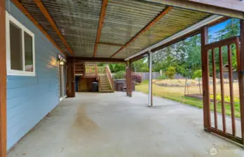 Covered back patio