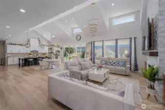 Kitchen and living room