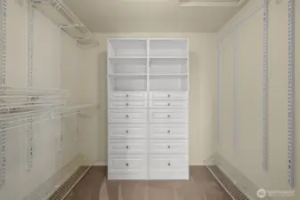 Master closet.