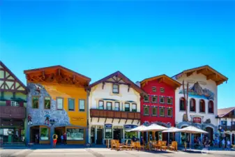 16 miles to the town of Leavenworth