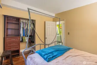 This bedroom has built-ins