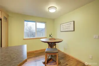 kitchen nook, this space is larger than it appears in the picture.