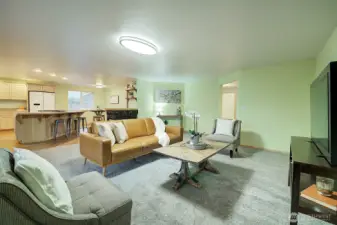 Spacious family room.