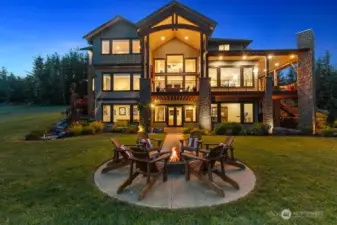 Pristine custom 3-story 10 acre estate with panaramic Mt. Rainier views located in a gated boutique community of 10 to 20 acre parcels.