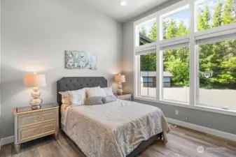 Beautiful, light and bright Flex Room on main floor just steps away from 3/4 bath. Perfect for multi generational possibilities!