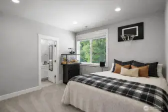 Bedroom #2 with attached private full bathroom.