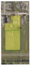 Parcel, with portion offered for sale outlined in green border