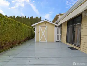 storage shed and work space