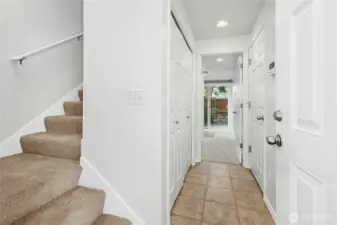 Light & Bright entry and lower level