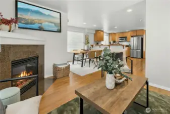 Rich hardwood floors on main level