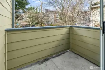 Deck off of main level area